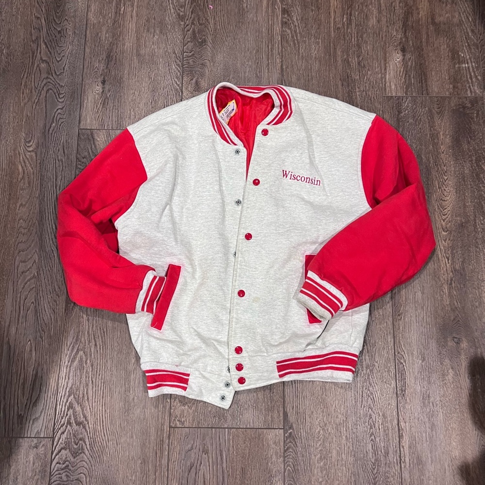 Men’s vintage Wisconsin Badger varsity jacket
